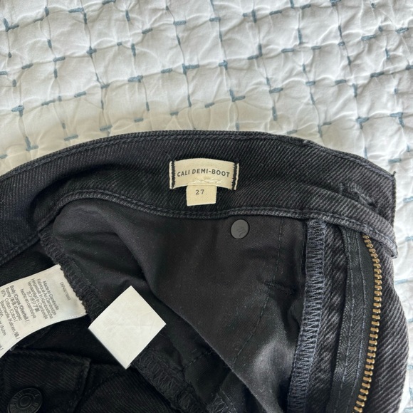 NWOT Madewell Cali Demi Boot Cut Jeans with Raw Hem - Picture 3 of 3